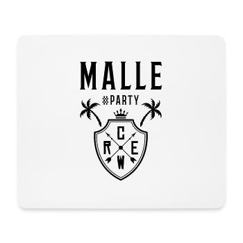malle party crew wappen - Mousepad (Querformat) - Weiß - Vorne