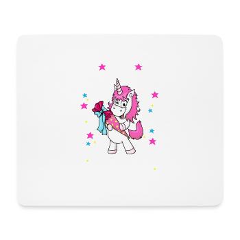 Tschüss Kindergarten Einhorn Einschulung - Mousepad (Querformat) - Weiß - Vorne