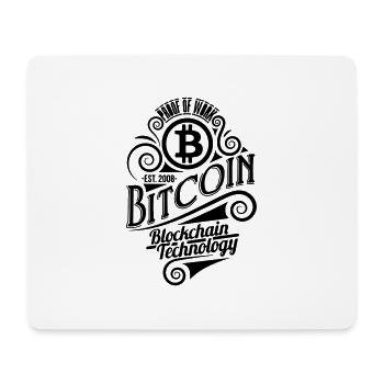 Bitcoin millésime - Tapis de souris (format paysage) - blanc - Devant