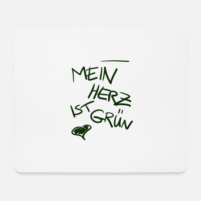 grün - Mousepad (Querformat) - Weiß