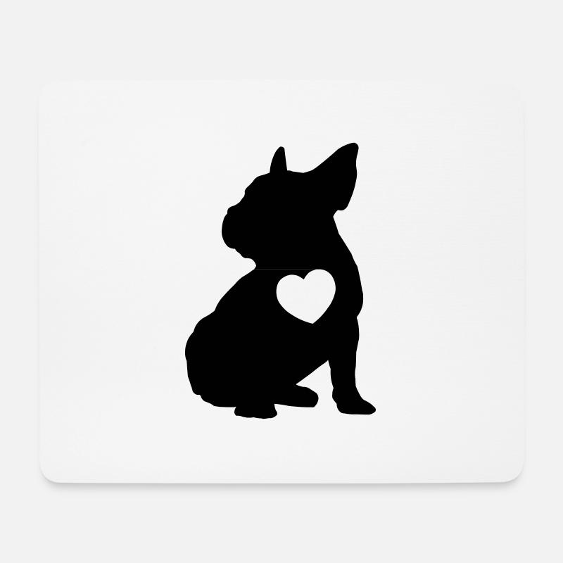 BULLY WITH HEART - Mousepad (Querformat) - Weiß