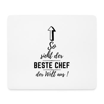bester chef der welt - Mousepad (Querformat) - Weiß - Vorne