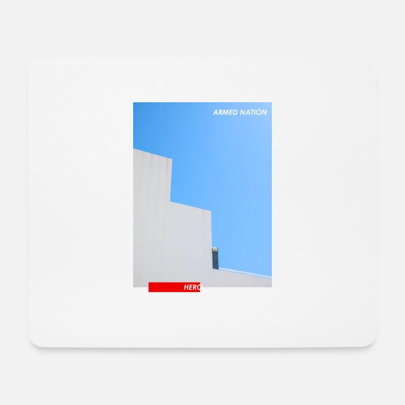 BLUE ROOF HERO - Mousepad (Querformat) - Weiß