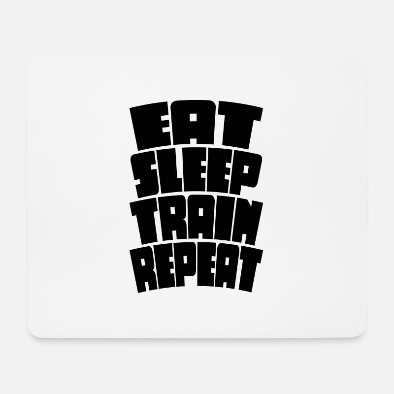 Training - Mousepad (Querformat) - Weiß
