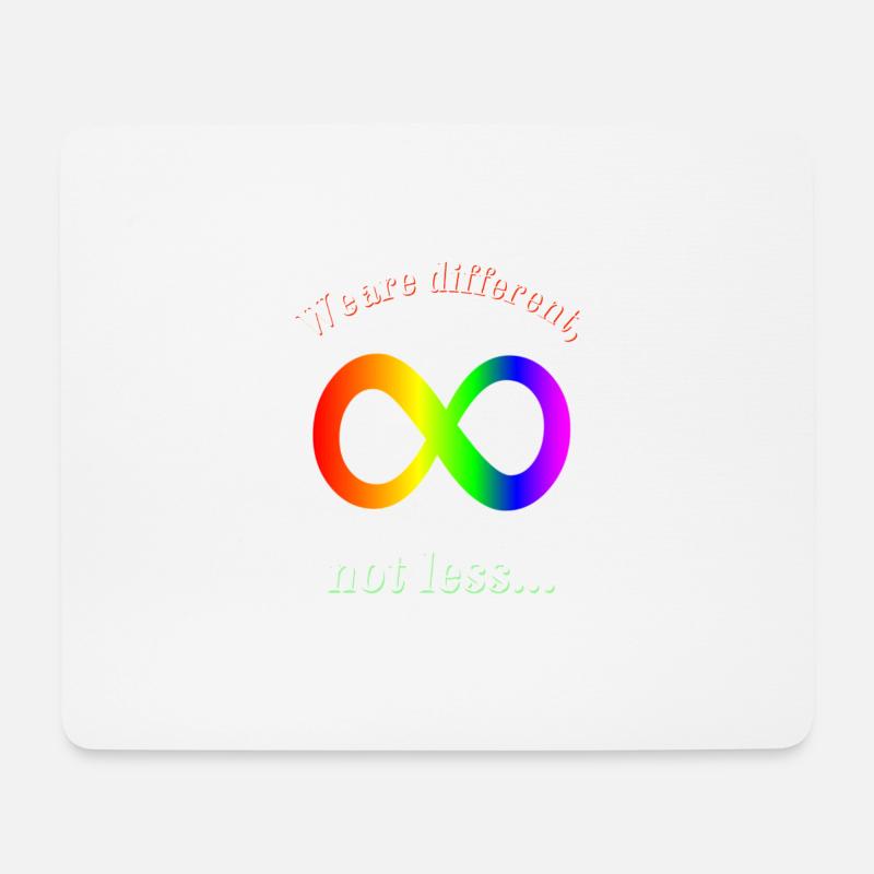 Neurodiversität - ADHS-Autismus, Autismus-Bewusstsein - Mousepad (Querformat) - Weiß