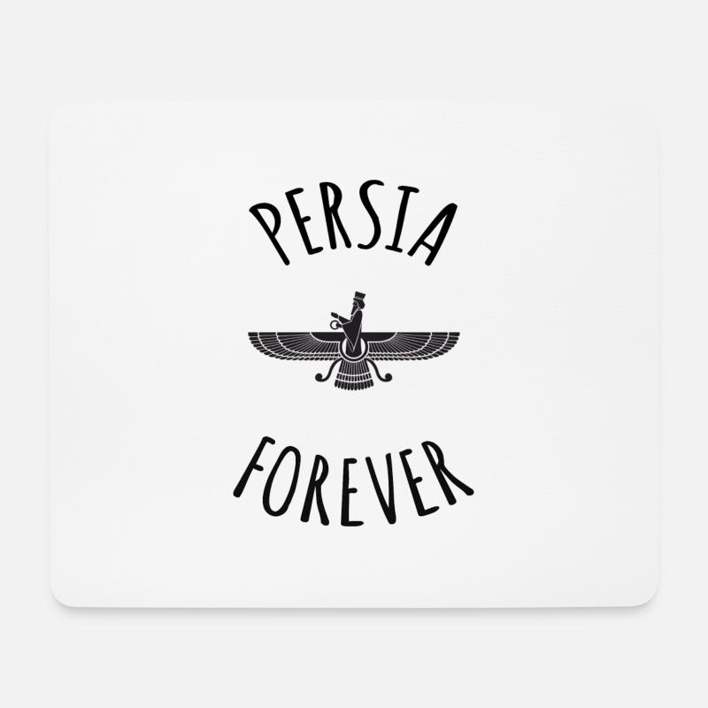 Tshirt Iran Persien für immer faharavar persisch - Mousepad (Querformat) - Weiß
