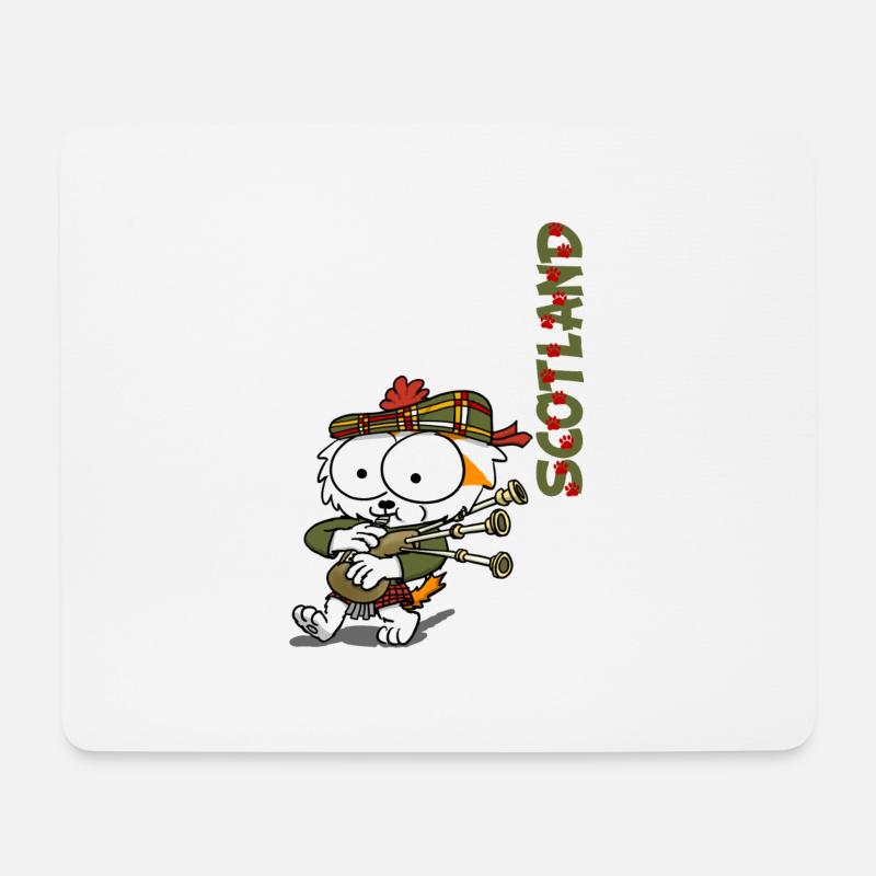 Scotland - Mousepad (Querformat) - Weiß