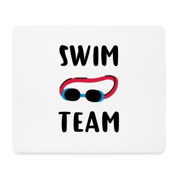 Equipe de Natation - Tapis de souris (format paysage) - blanc - Devant