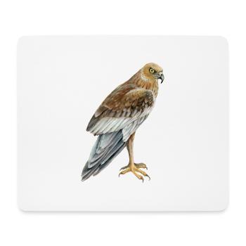 Rohrweihe - Mousepad (Querformat) - Weiß - Vorne