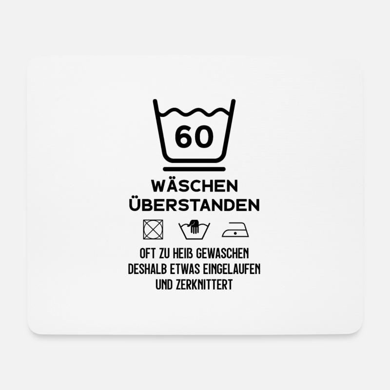 60. GEBURTSTAG 1961 GEBOREN 60 JAHRE - Mousepad (Querformat) - Weiß