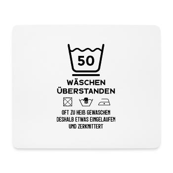 50. GEBURTSTAG 1971 GEBOREN 50 JAHRE - Mousepad (Querformat) - Weiß - Vorne