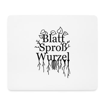 Die drei Grundorgane der Kormophyten - Mousepad (Querformat) - Weiß - Vorne