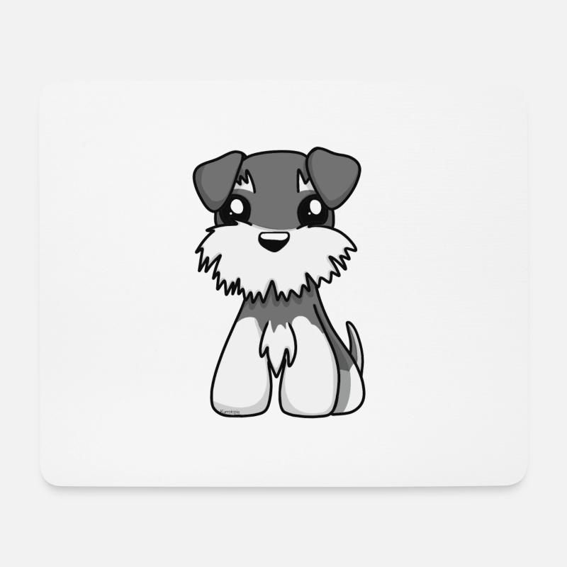 Schnauzer 1 - Mousepad (Querformat) - Weiß