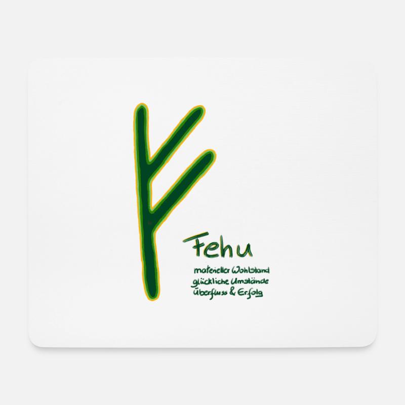 fehu - Mousepad (Querformat) - Weiß