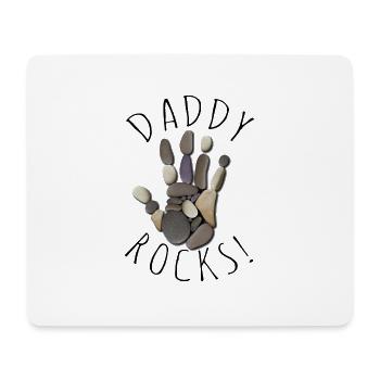 Daddy Rocks - Mouse Pad (horizontal) - white - Front
