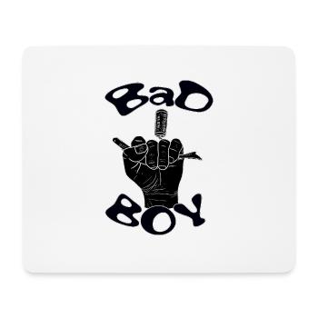 Bad boy with a black hand - Mouse Pad (horizontal) - white - Front
