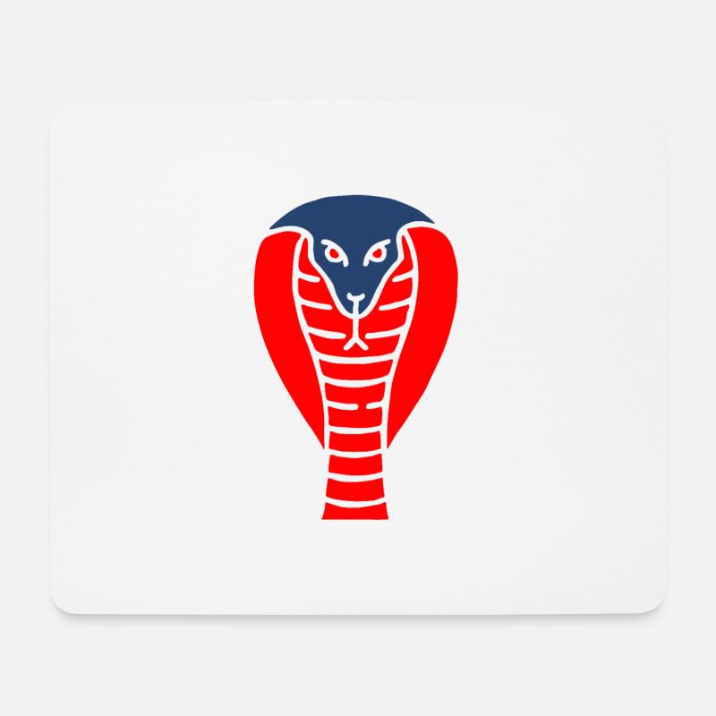 Symbol einer indischen Kobra Schlange - Mousepad (Querformat) - Weiß