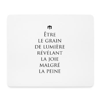 lumiere - Tapis de souris (format paysage) - blanc - Devant