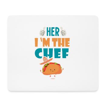 Ihr i m der Koch Geschenk Tacos Taco Mexiko - Mousepad (Querformat) - Weiß - Vorne