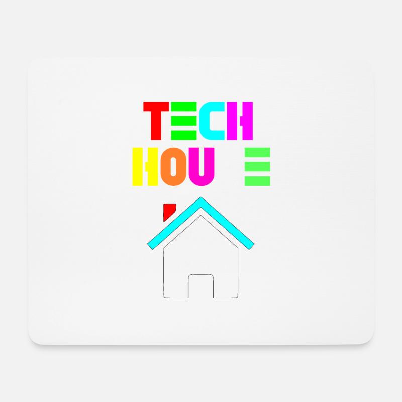 Tech-Haus 808 - Mousepad (Querformat) - Weiß