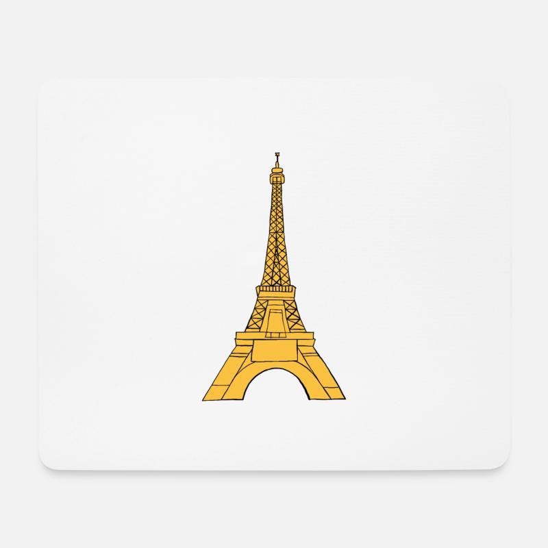 Eiffelturm - Mousepad (Querformat) - Weiß