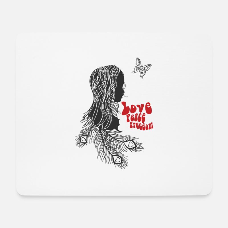 Love - Mouse Pad (horizontal) - white