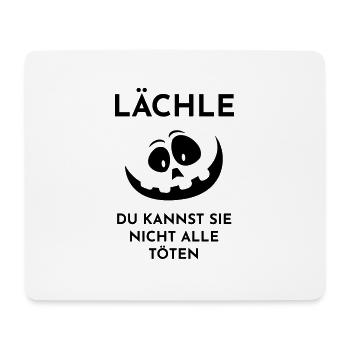 Halloween Kürbis Lächle - Mousepad (Querformat) - Weiß - Vorne
