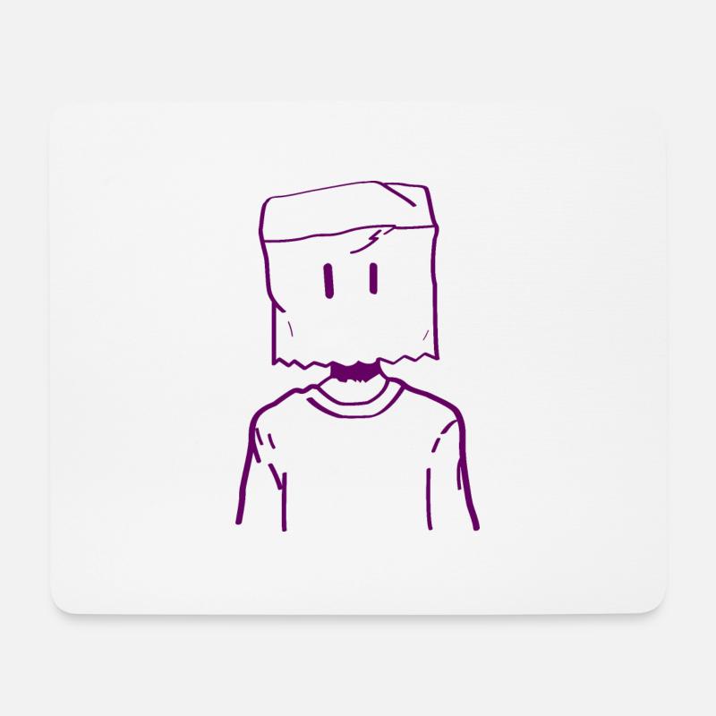 Box Face - Mouse Pad (horizontal) - white