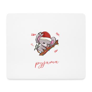 Koala Pyjama Weihnachten Schlafen - Mousepad (Querformat) - Weiß - Vorne