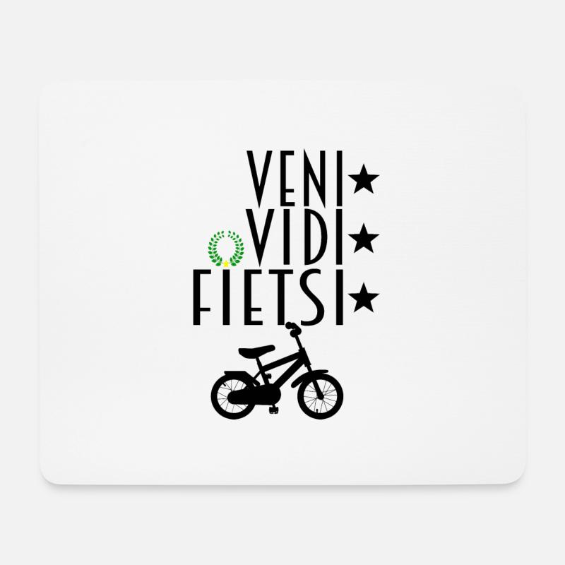 VENI VIDI ( FIETSI ) VICI - Mousepad (Querformat) - Weiß