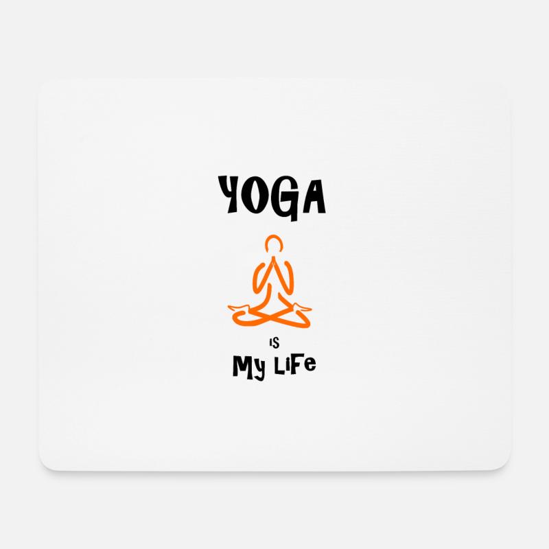 Yoga - Mouse Pad (horizontal) - white