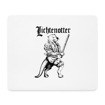 Lichtenotter Otter historisches Fechten - Mousepad (Querformat) - Weiß - Vorne