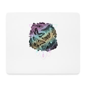 Colorful butterflies Pastel Goth - Mouse Pad (horizontal) - white - Front