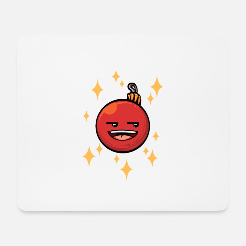 Lustige Weihnachtskugel #5/9 - Mousepad (Querformat) - Weiß