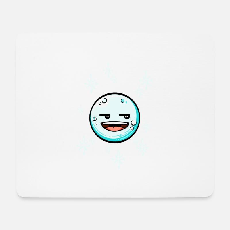 Schneeball #5/9 - Mousepad (Querformat) - Weiß
