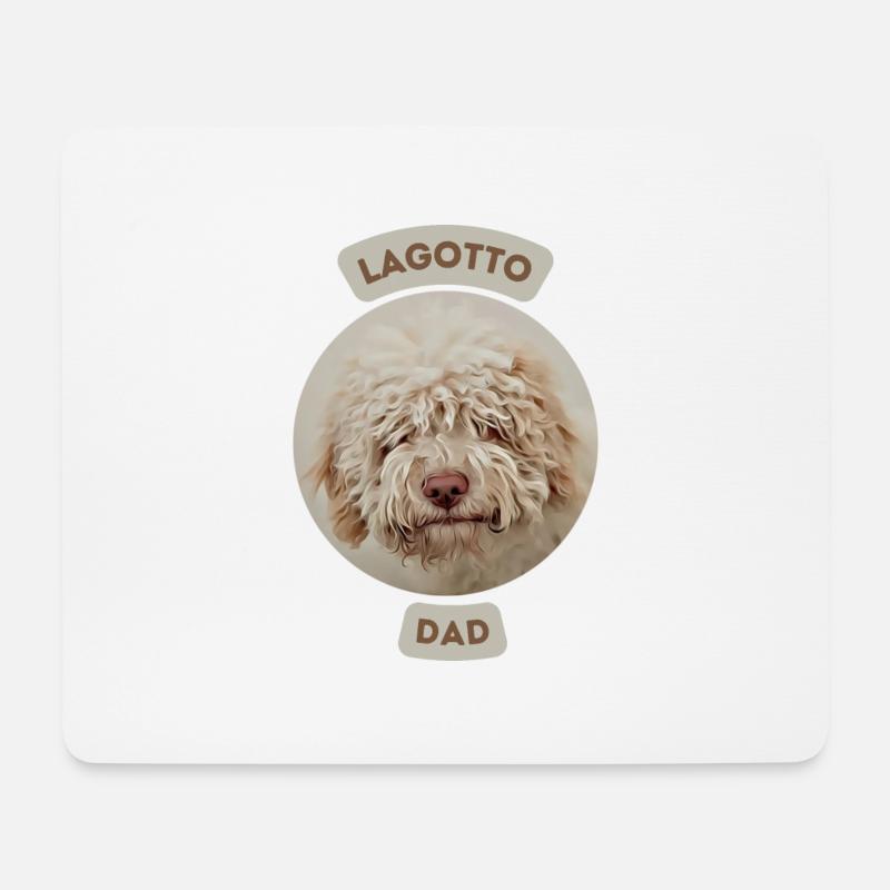 lagotto dad - Mouse Pad (horizontal) - white