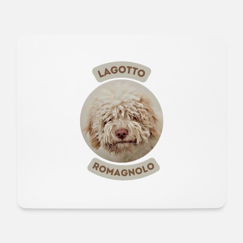 Lagotto Romagnolo - Mousepad (Querformat) - Weiß