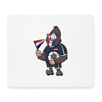 Kroatischer Gorilla - Mousepad (Querformat) - Weiß - Vorne