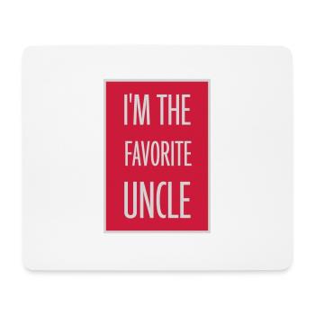 im the favorite uncle - Mousepad (Querformat) - Weiß - Vorne