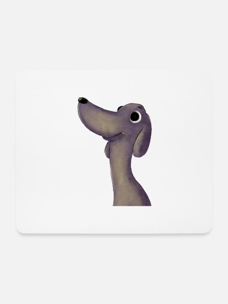 Funny dog - Mouse Pad (horizontal) - white