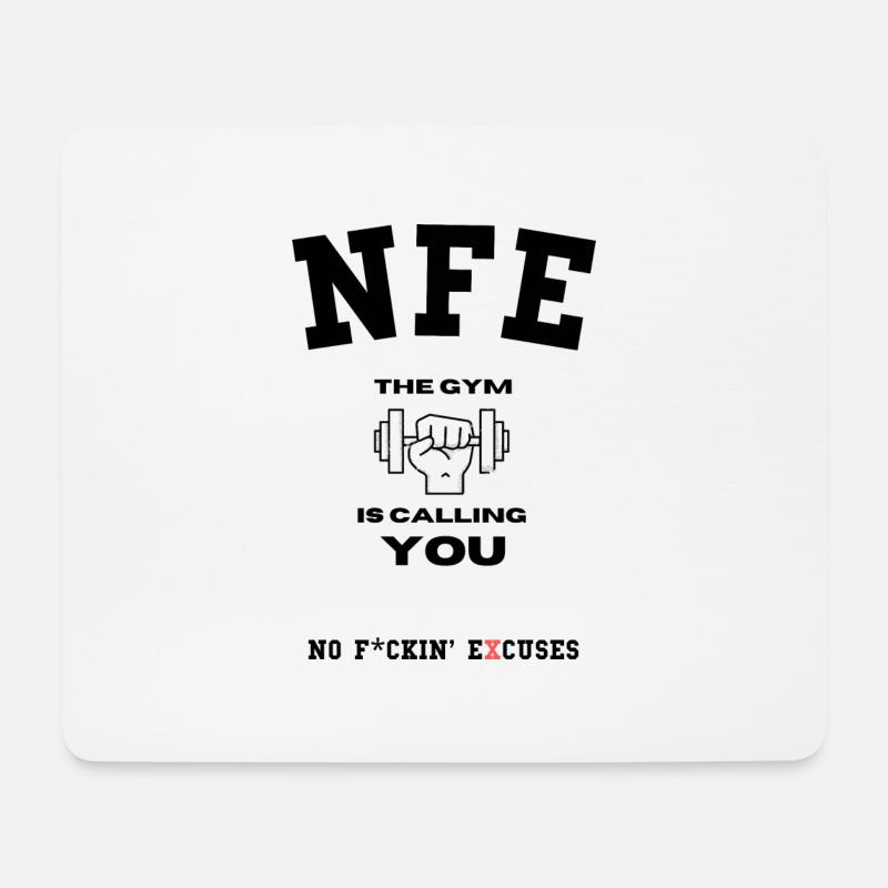 Workout - Bodybuilding, Fitness, Motivation - Mousepad (Querformat) - Weiß