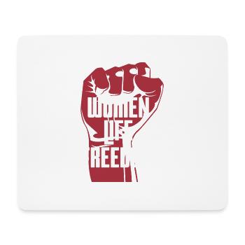 Woman Life Freedom Iran Support - Mousepad (Querformat) - Weiß - Vorne
