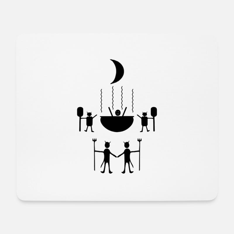 Heiße Nacht - Mousepad (Querformat) - Weiß