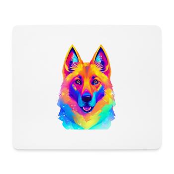 Chien d’amour Chiens Berger Allemand Chien Propriétaire Chien Chien - Tapis de souris (format paysage) - blanc - Devant