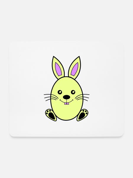 osterhase - Mousepad (Querformat) - Weiß