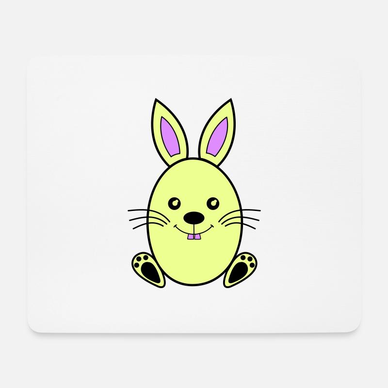 osterhase - Mousepad (Querformat) - Weiß
