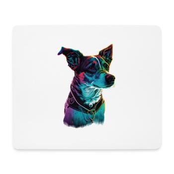 Jack Russell 80s - Mousepad (Querformat) - Weiß - Vorne