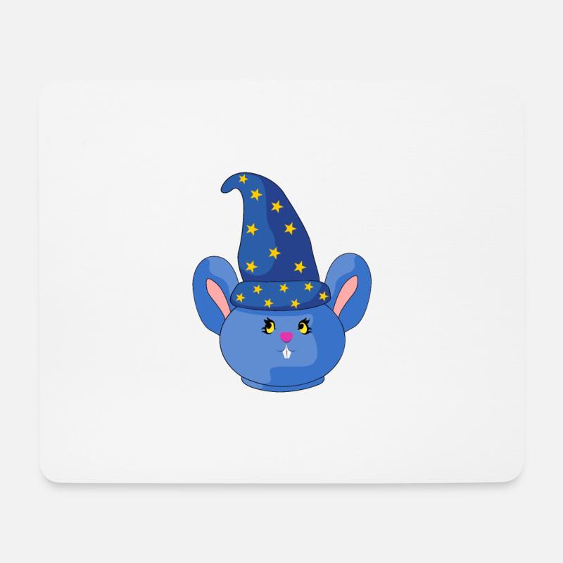 Magischer Hase - Mousepad (Querformat) - Weiß