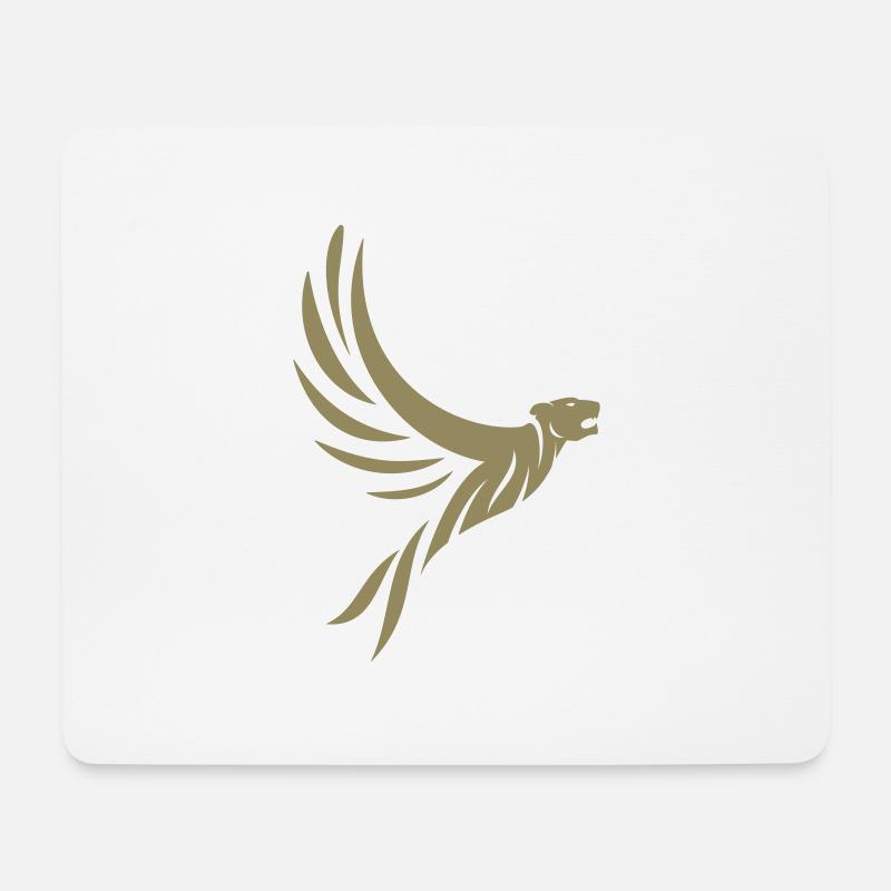 GoldenTigerBird® | Dein Erfolg darf leicht sein. - Mousepad (Querformat) - Weiß