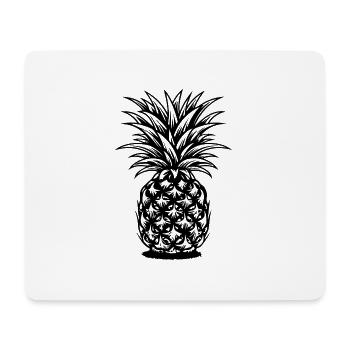 Ananas - Mousepad (Querformat) - Weiß - Vorne